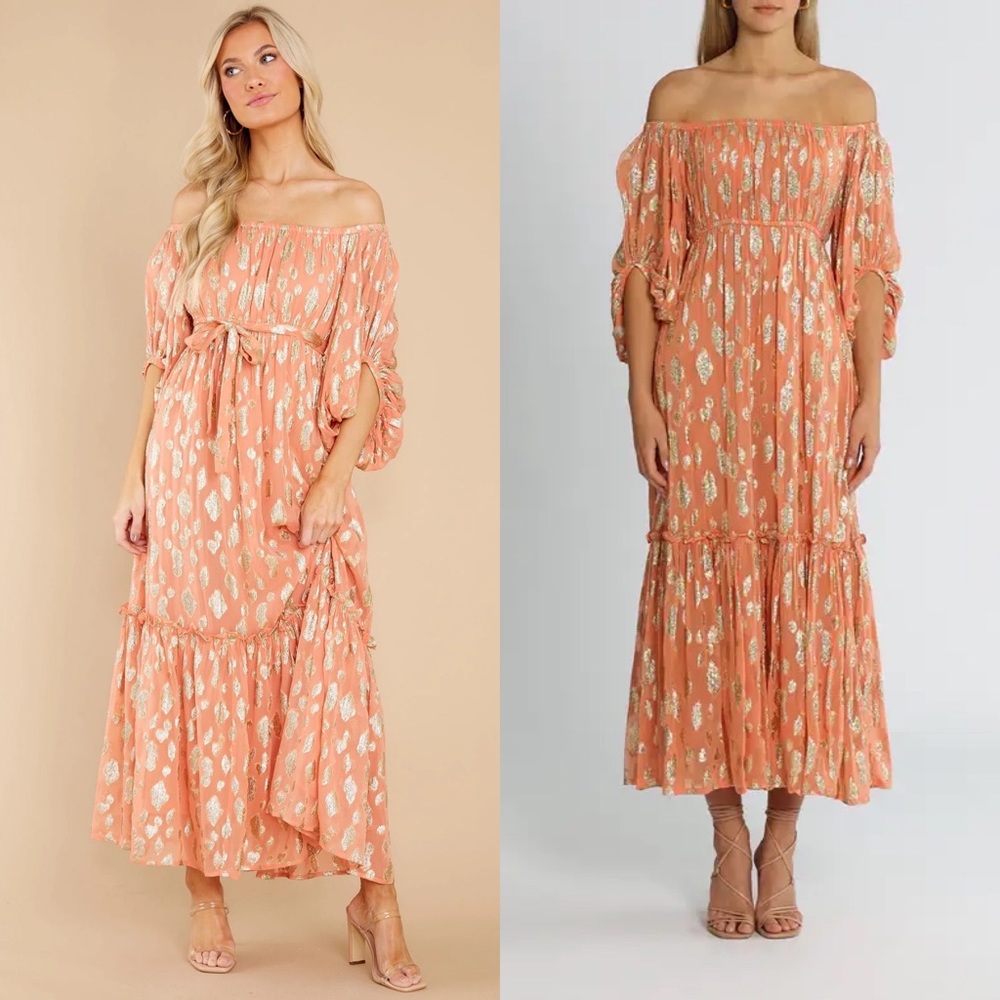 SUNDRESS OSIRIS LONG DRESS ANKARA TERRACOTTA XS/S